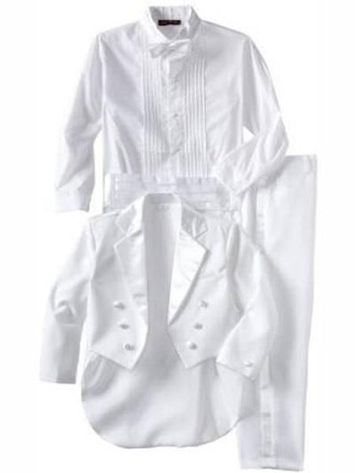 Baby Boys White Kids Sizes Tuxedo Suit Perfect for toddler Suit wedding attire outfits