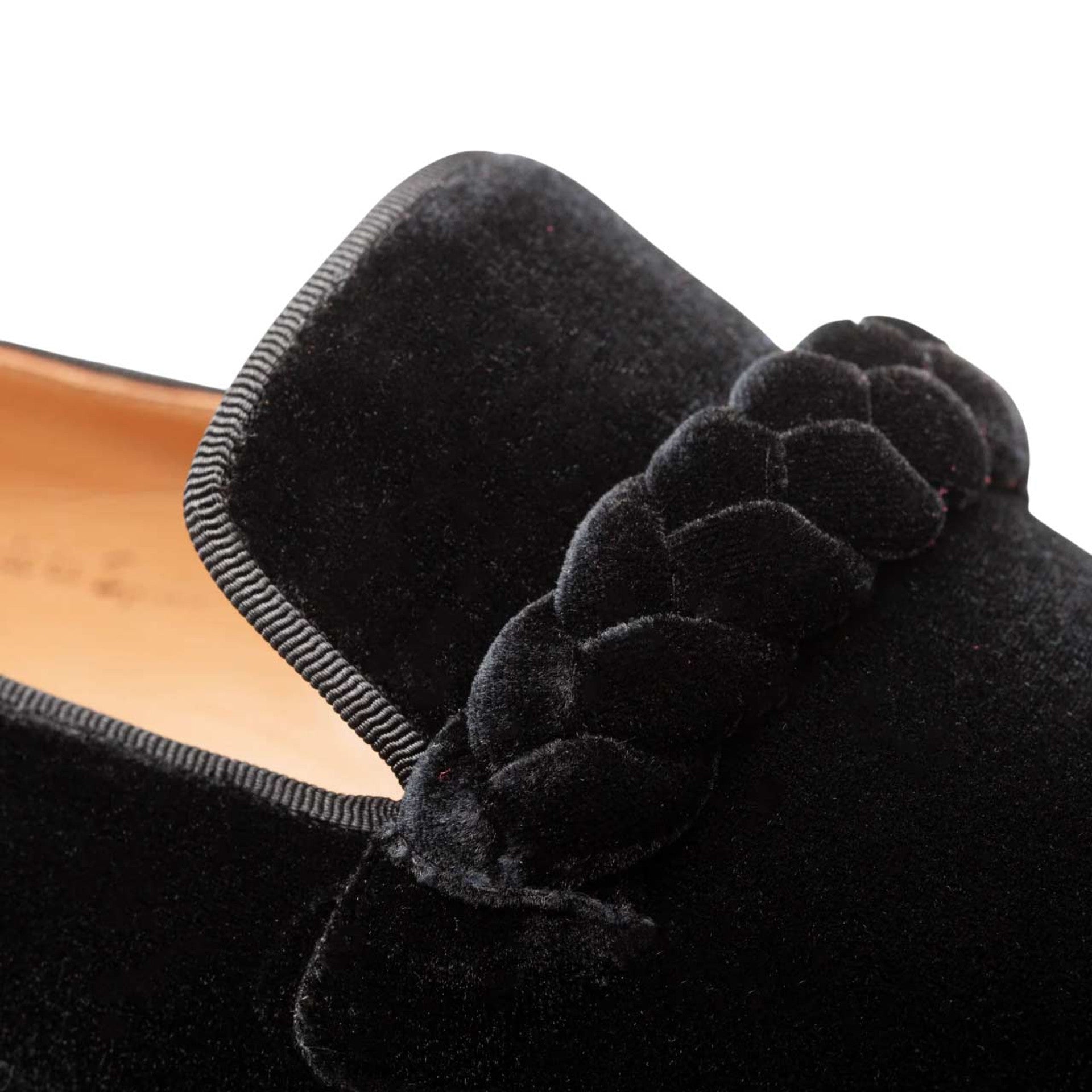 Prima Braided Velvet Black Slip-On by Mezlan
