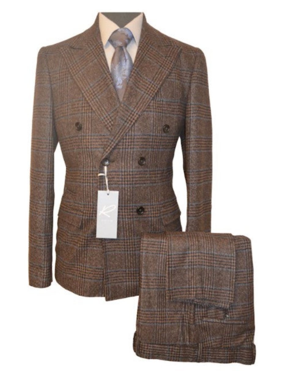Rossiman Glen Plaid Double Breasted Suit