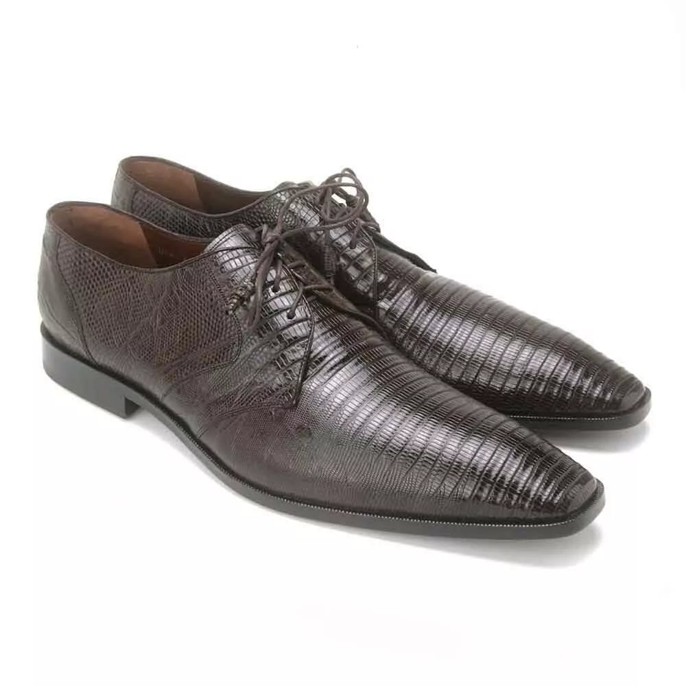 Los Altos Teju Lizard Oxfords in Brown
