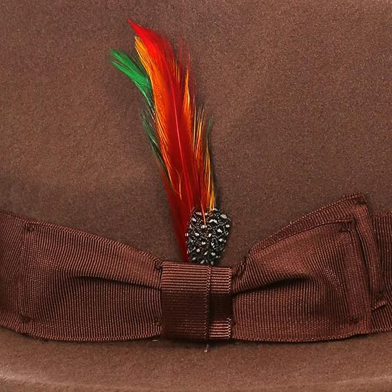 Gangster Brown Crushable Wool Fedora Hat