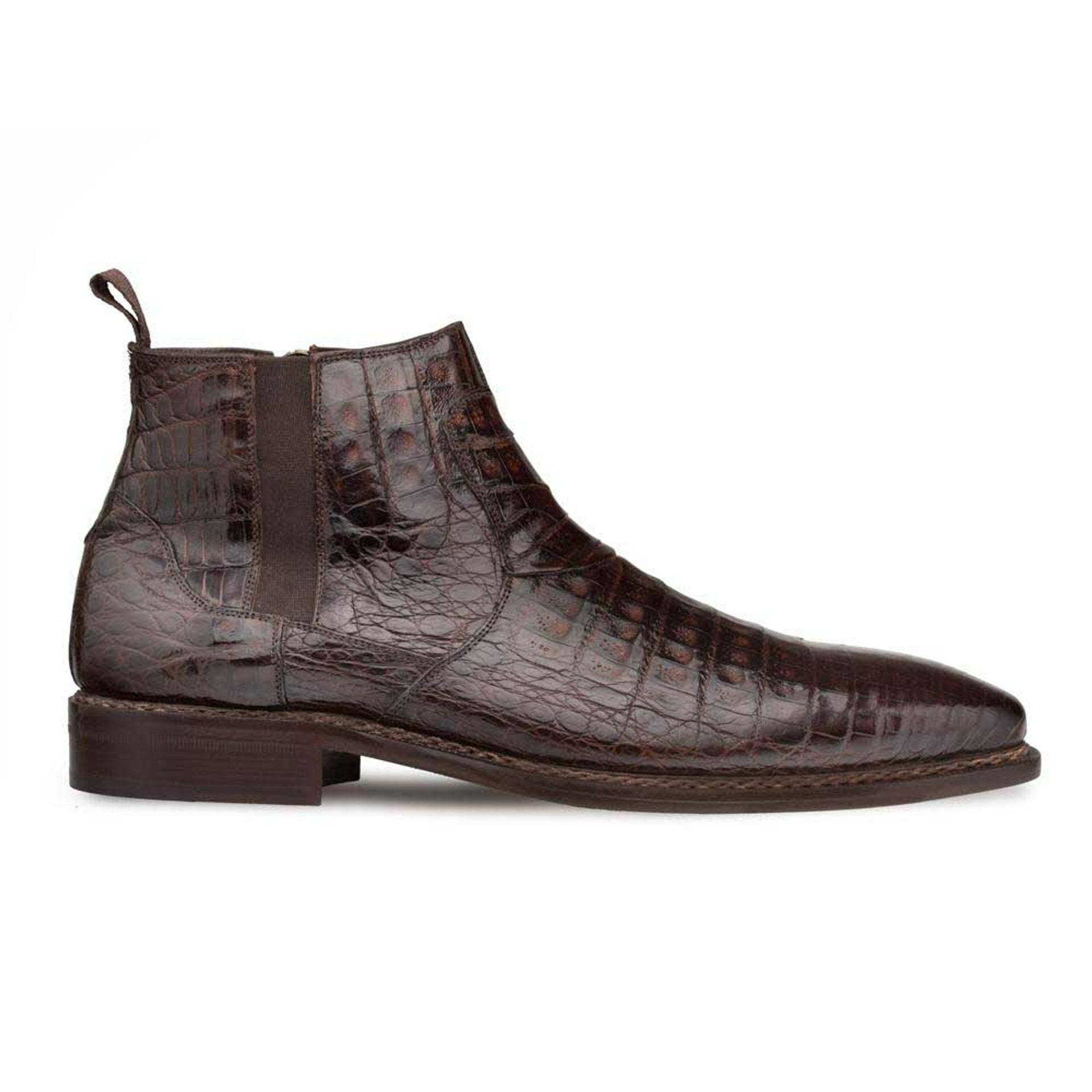 Mezlan Blackmore Crocodile Plain Toe Boot