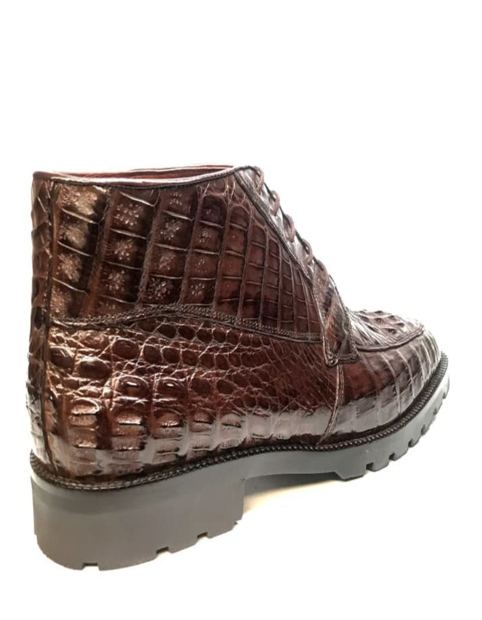 Los Altos Hornback Crocodile Ankle Boots