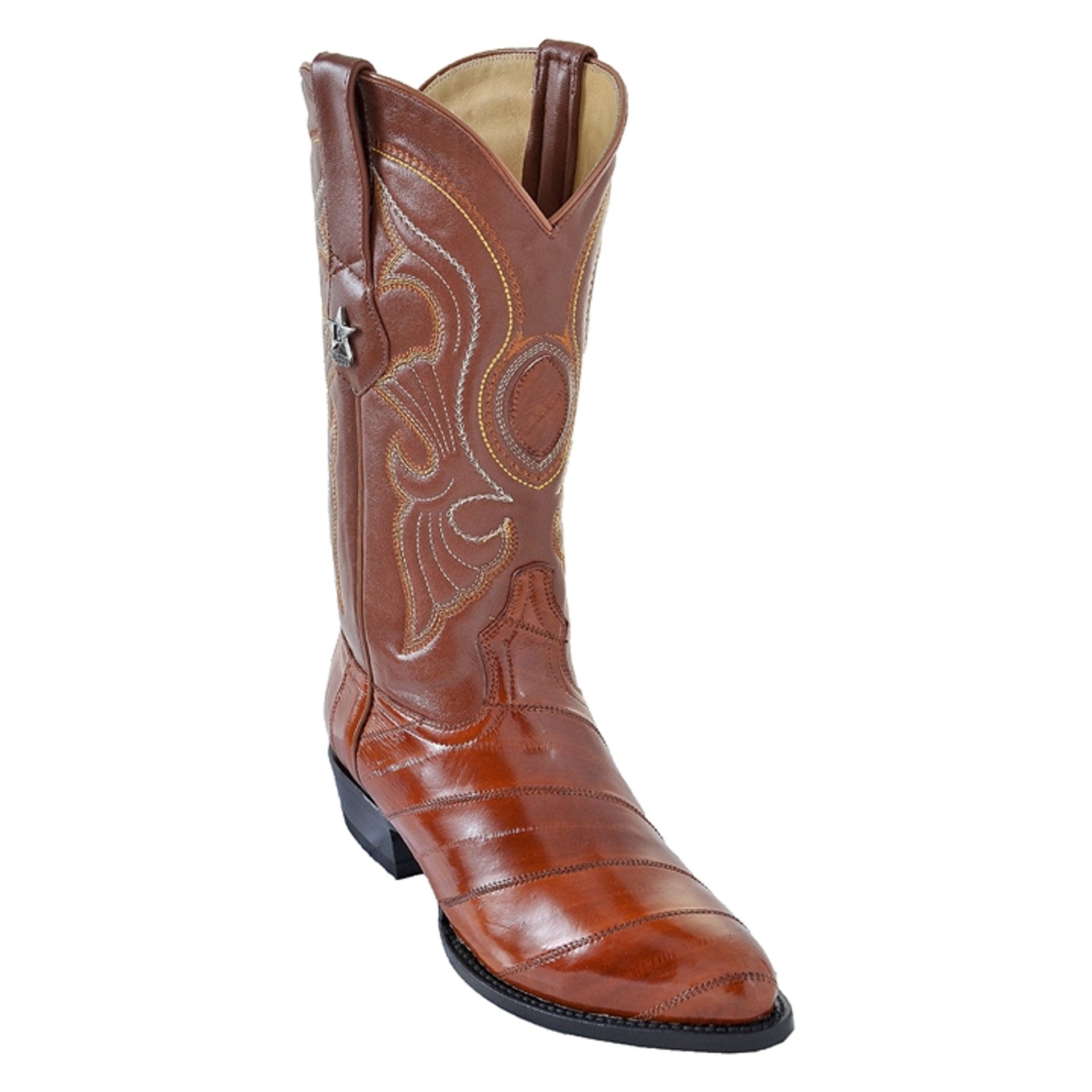 Men's Brown Eel Leather Boots by Los Altos