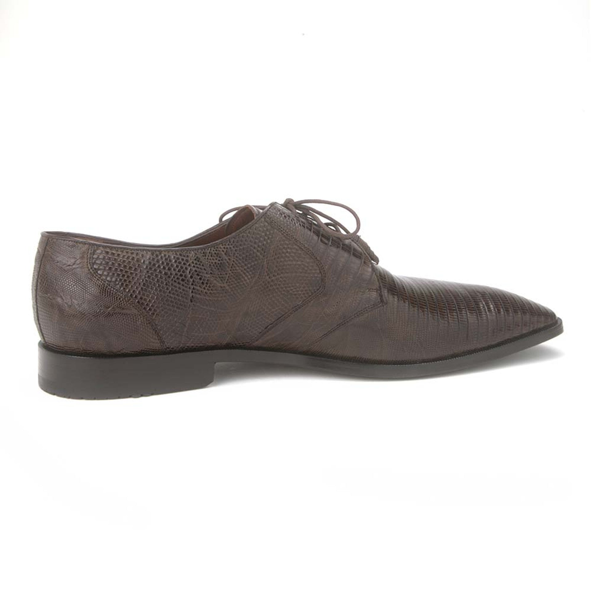 Oxford Brown Teju Lizard Shoes by Los Altos