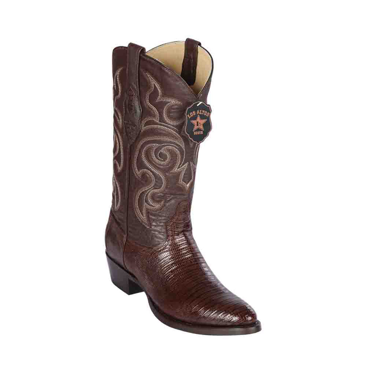 Los Altos Teju Lizard Round Toe Boots for Men
