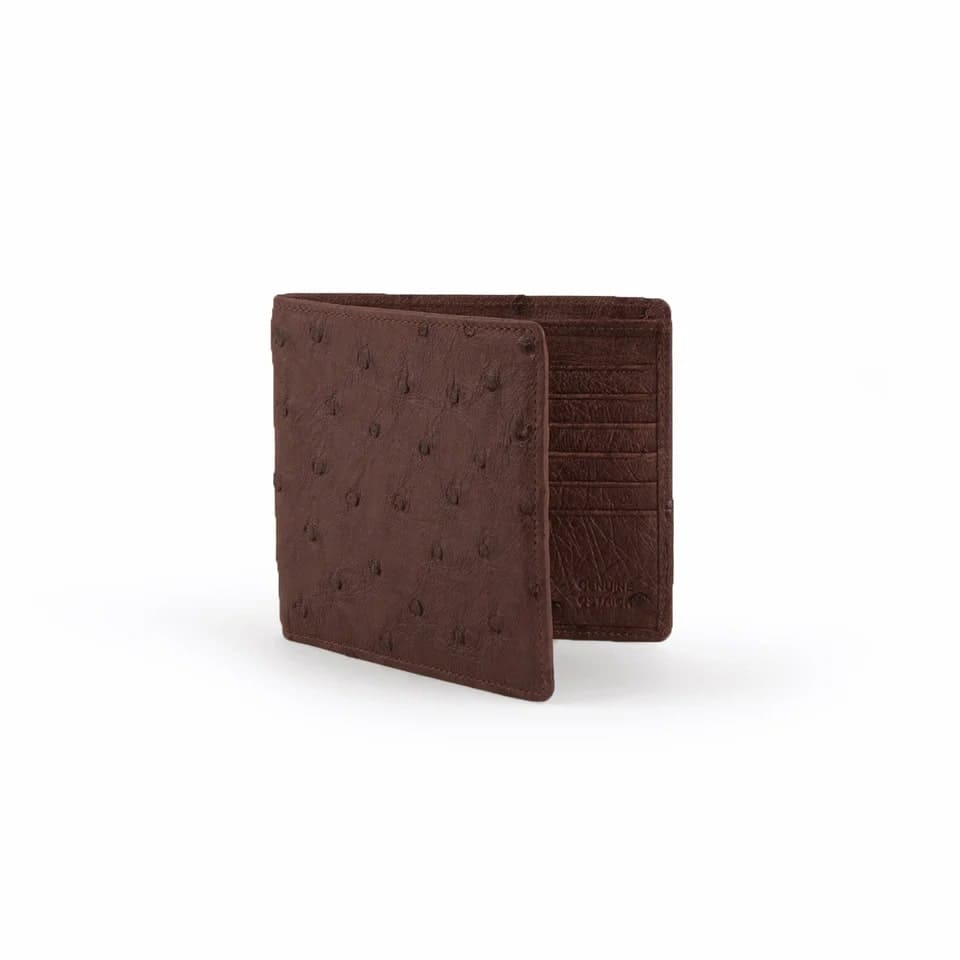 Ferrini Full Quill Ostrich Hipster Kango Wallet