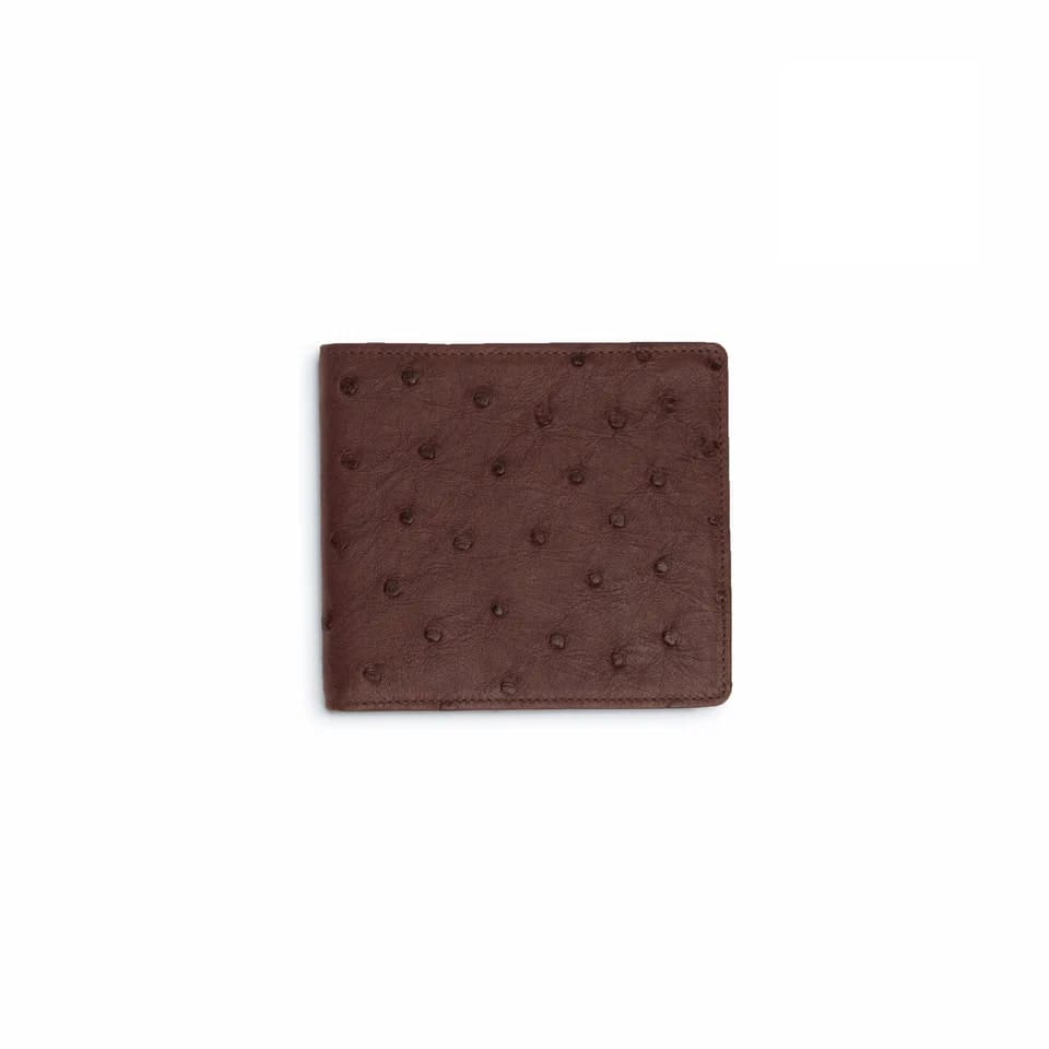 Ferrini Full Quill Ostrich Hipster Kango Wallet