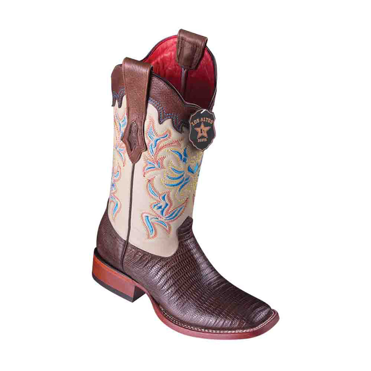 Los Altos Women's Teju Lizard Square Toe Boot