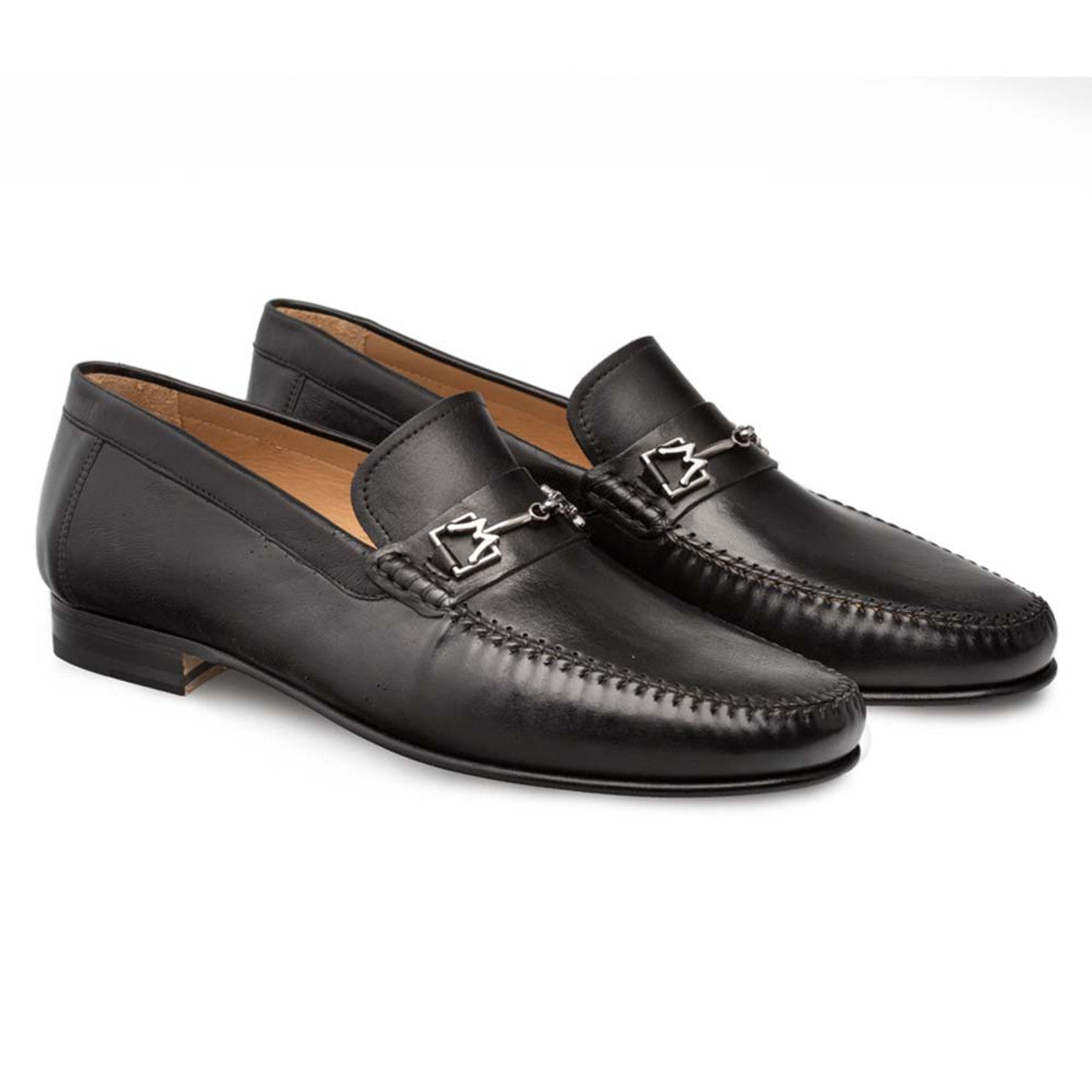 Mezlan Brussels Black Men’s Calfskin Moccasin