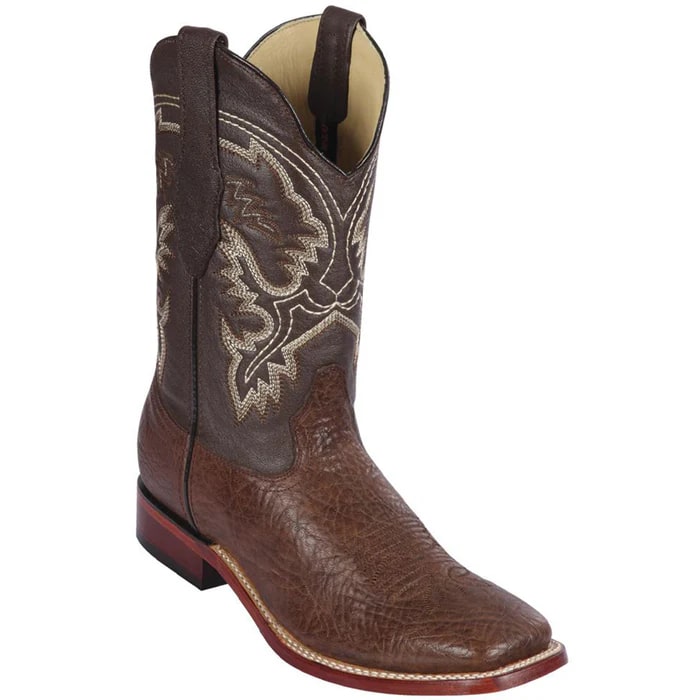 Los Altos Brown Bull Shoulder Cowboy Boots