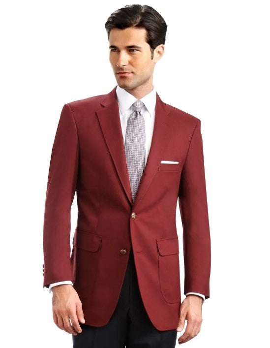 Neil Allyn Men's Burgundy Blazer Jacket