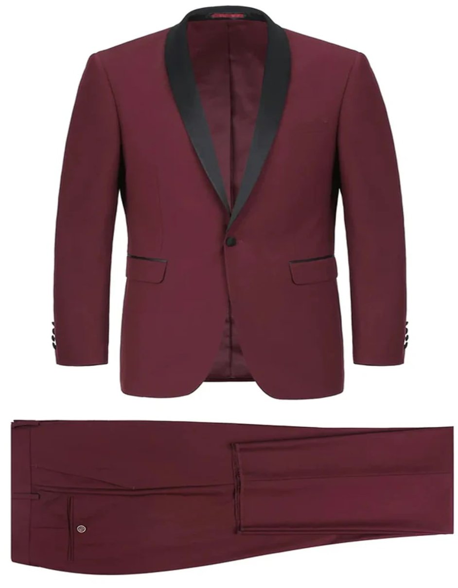Burgundy Prom & Wedding Tuxedo for Men