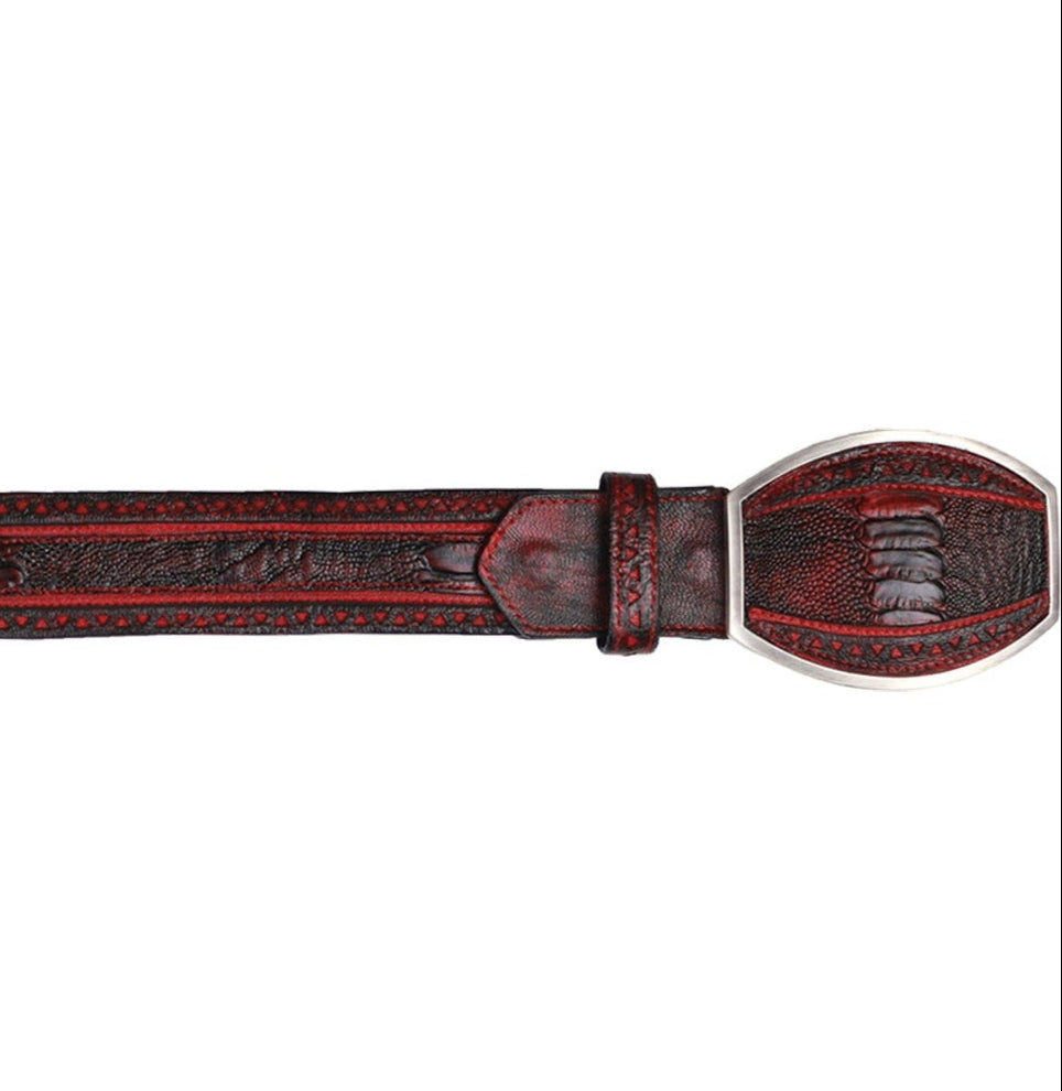 Cinto Corte Laser Pata de Avestruz Original