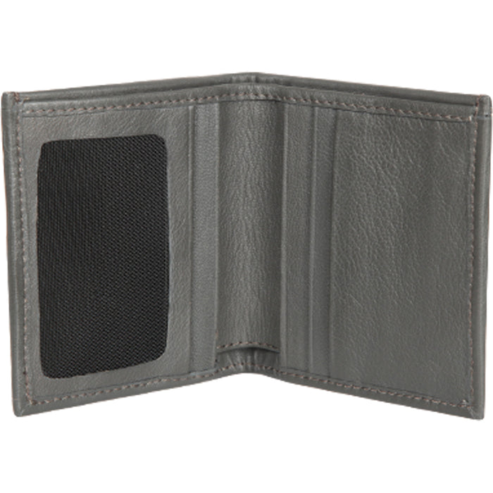 Cartera Caiman Café de Piel con Avestruz