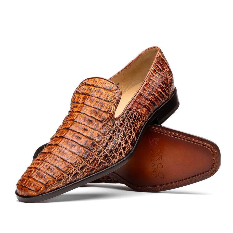 Marco Di Milano Trento Caiman Crocodile Loafers
