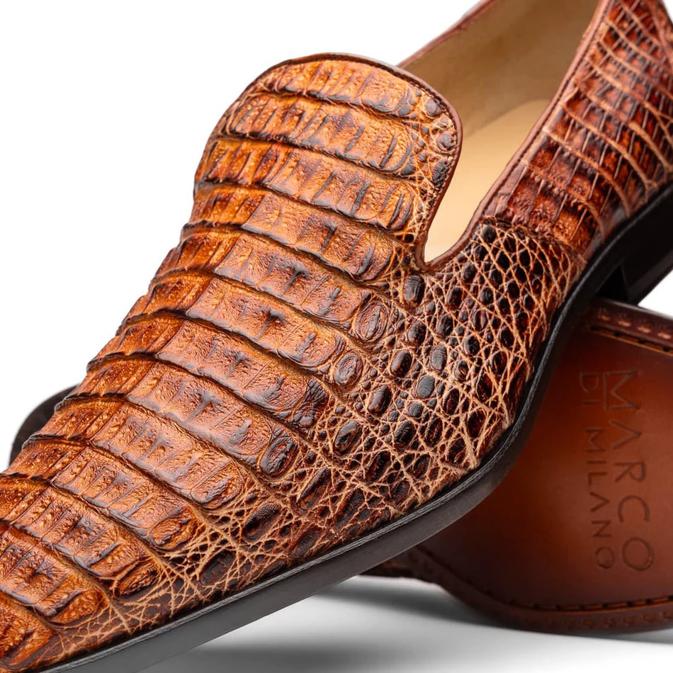 Marco Di Milano Trento Caiman Crocodile Loafers