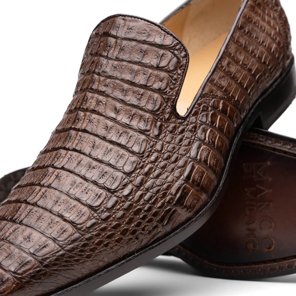 Marco Di Milano Trento Caiman Crocodile Loafers
