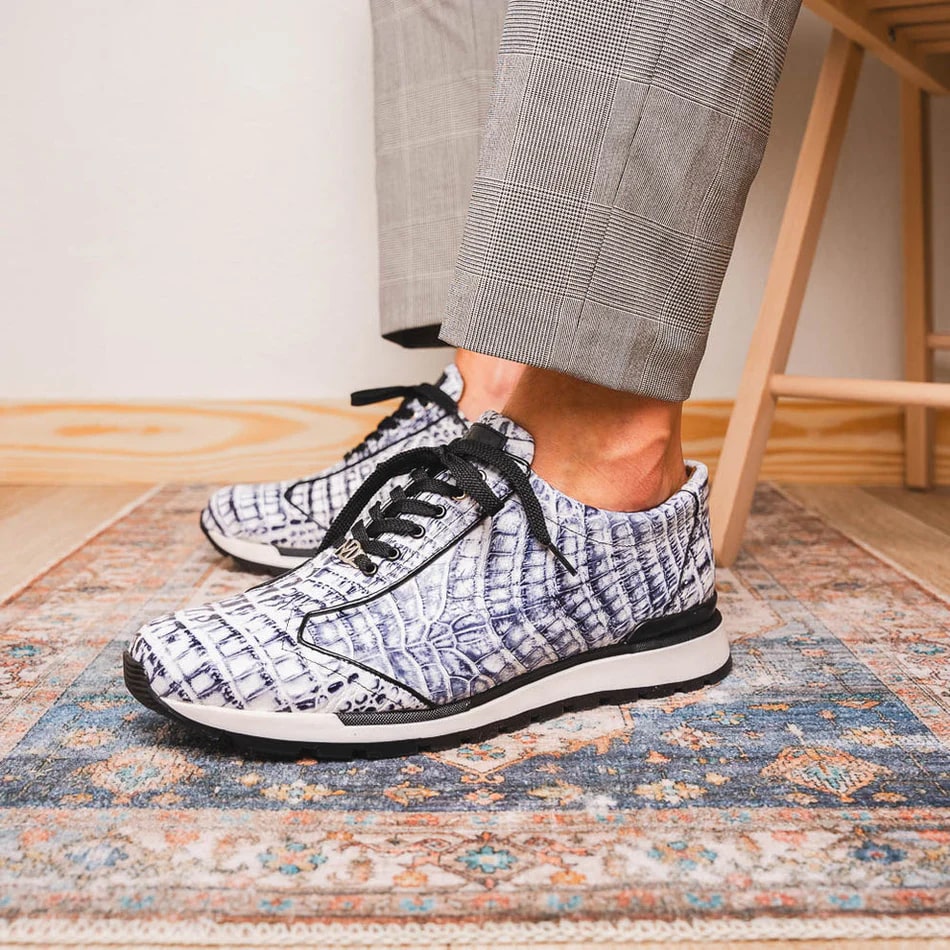 Marco Di Milano Alonzo Caiman Crocodile Sneakers