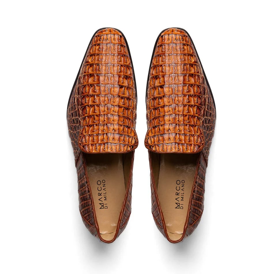 Marco Di Milano Trento Caiman Crocodile Loafers