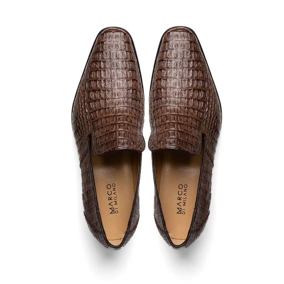 Marco Di Milano Trento Caiman Crocodile Loafers