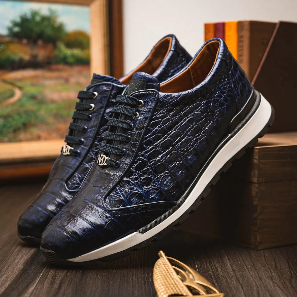 Marco Di Milano Alonzo Caiman Crocodile Sneakers