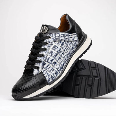Marco Di Milano Portici Newspaper & Black Sneakers