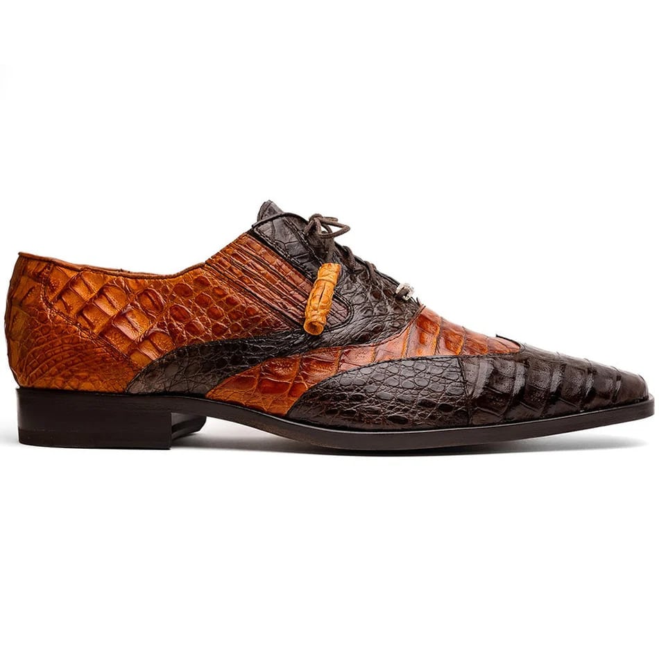 Luciano Exotic Crocodile Wingtip Oxfords