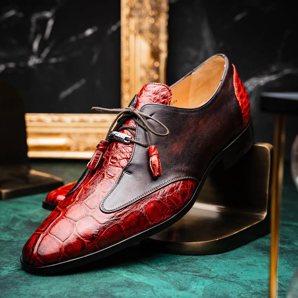 Marco Di Milano Anzio Alligator & Calfskin Oxfords