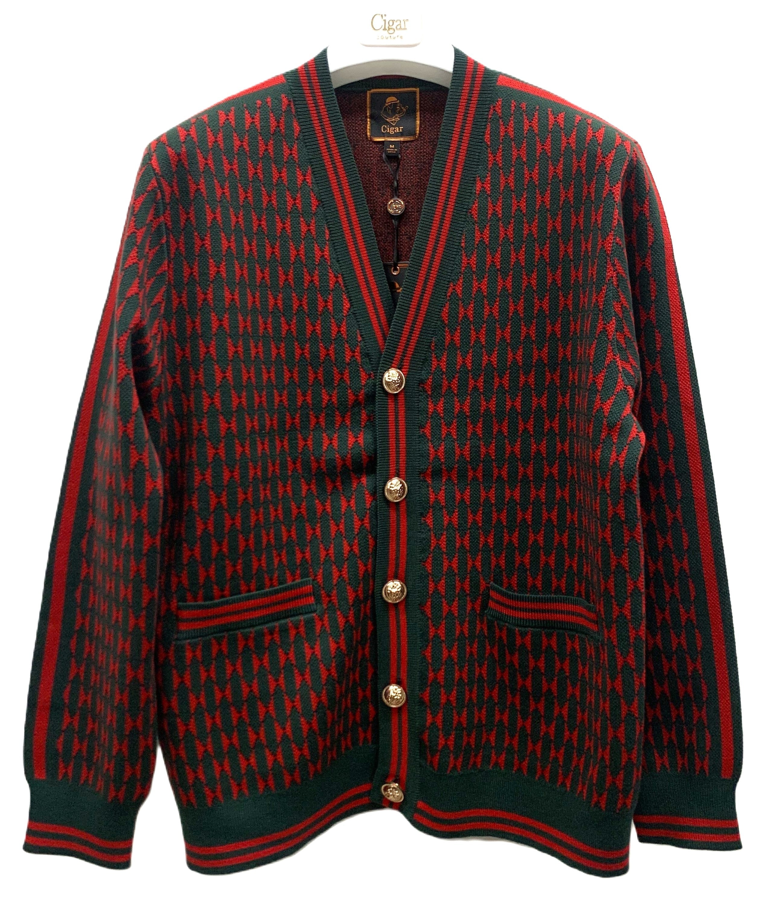 Cigar Couture Cardigan Sweater - Forest by MensItaly