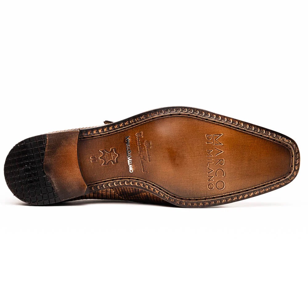 Toluca Monk Strap Lizard & Crocodile Loafers