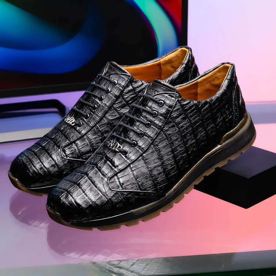 Marco Di Milano Alonzo Caiman Crocodile Sneakers