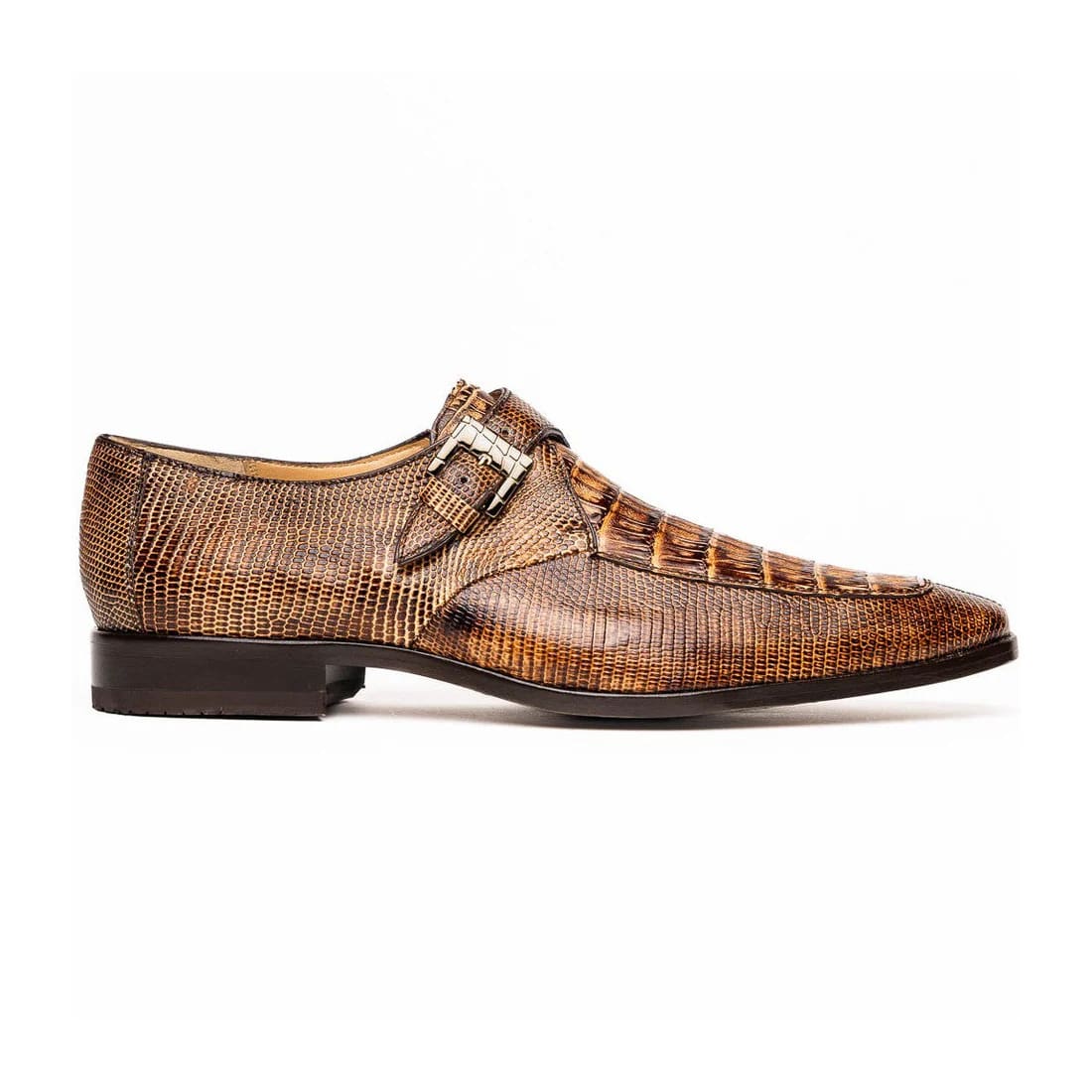Toluca Monk Strap Lizard & Crocodile Loafers