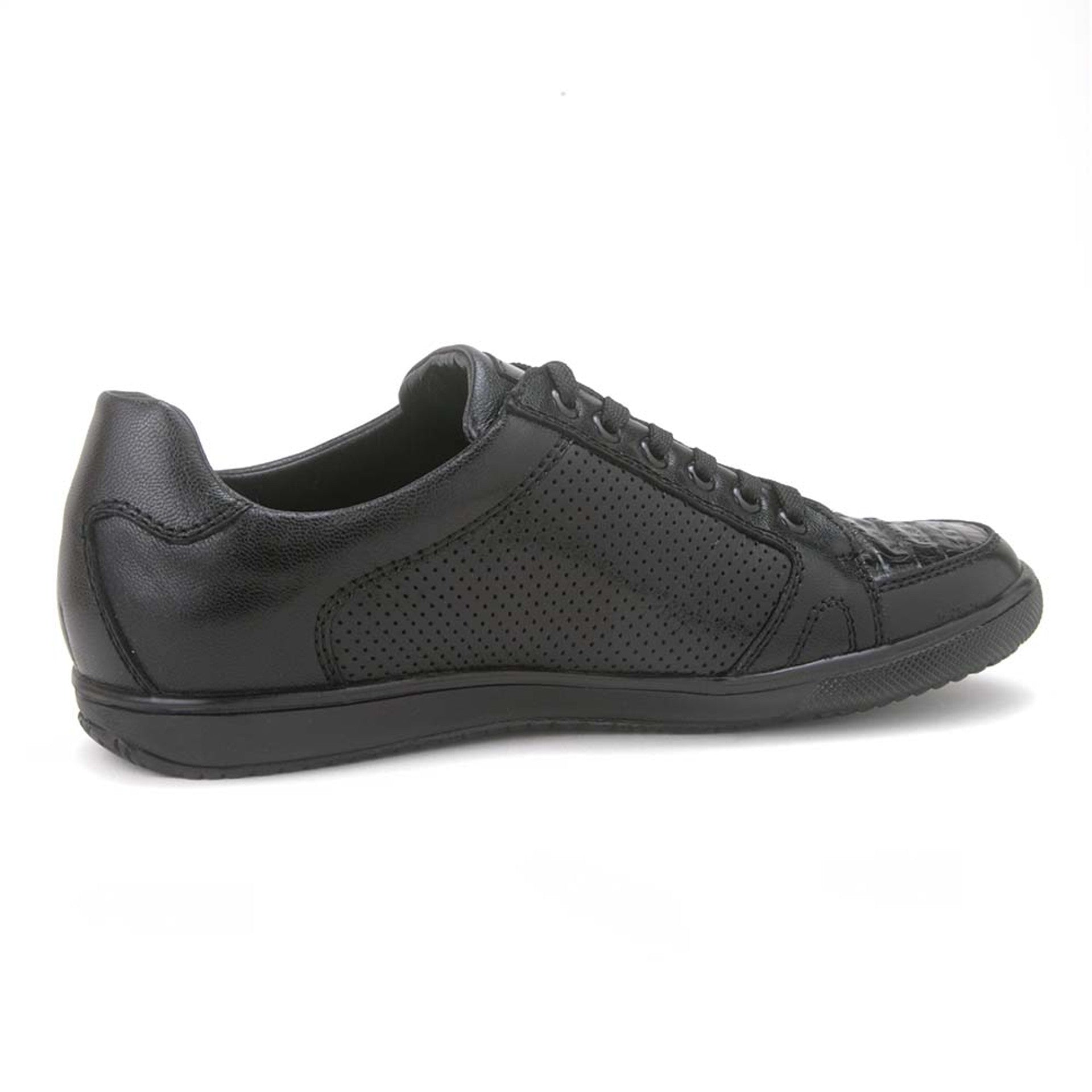 Los Altos Black Caiman Belly Shoes