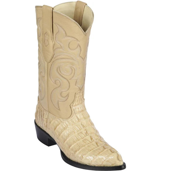 J Toe Caiman Tail Cowboy Boots in Oryx