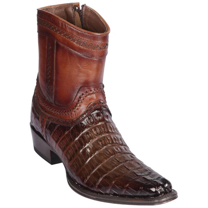 Caiman Tail Square Toe Cowboy Boots