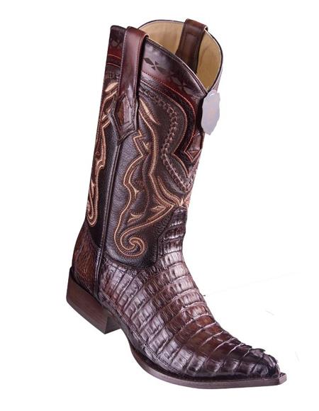 Caiman Pointed Toe Cowboy Boots