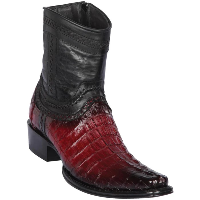 Caiman Tail European Square Toe Cowboy Boots