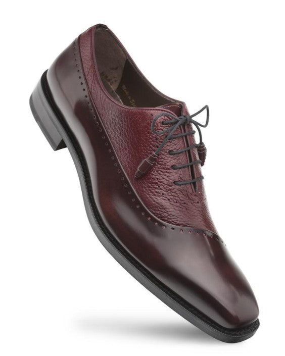 Mezlan Postdam Calfskin Burgundy Dress Shoe
