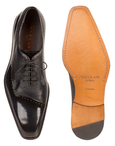 Postdam Calfskin Blue by Mezlan