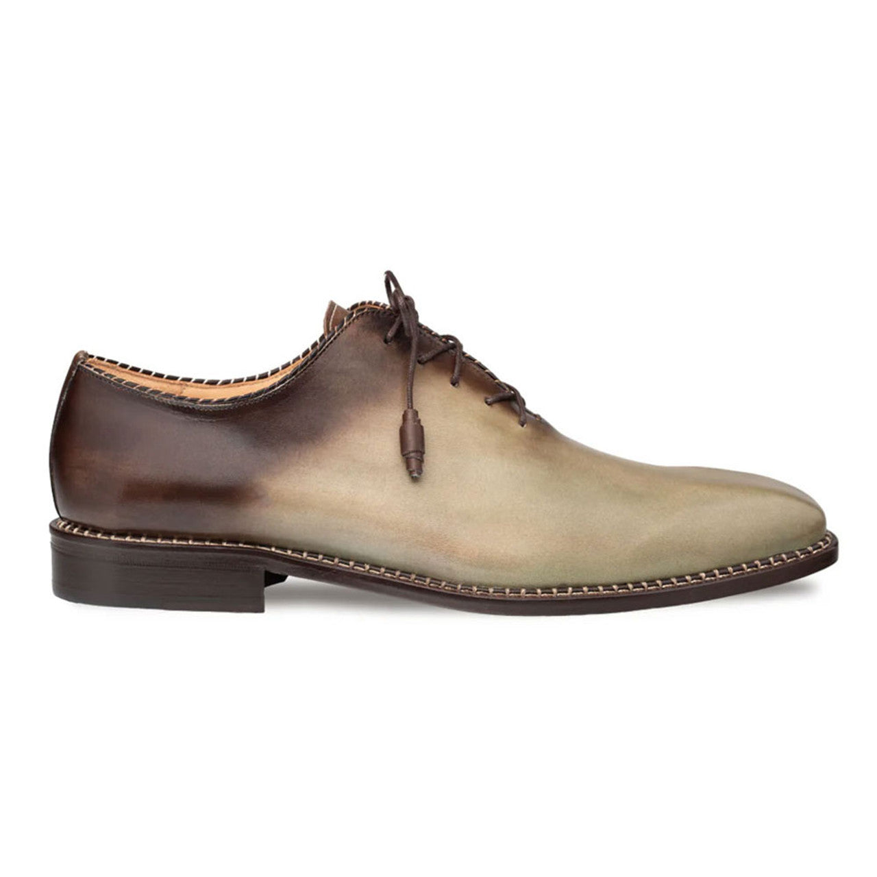 Barbaro Two-Tone Whole-Cut Oxfords by Mezlan