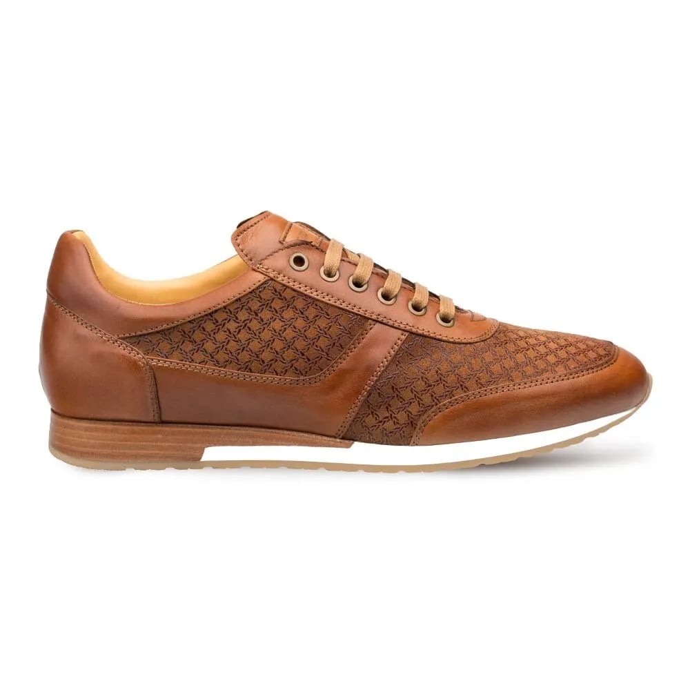 Mezlan Maxim Tan Calfskin & Suede MenŸ??s Sneakers