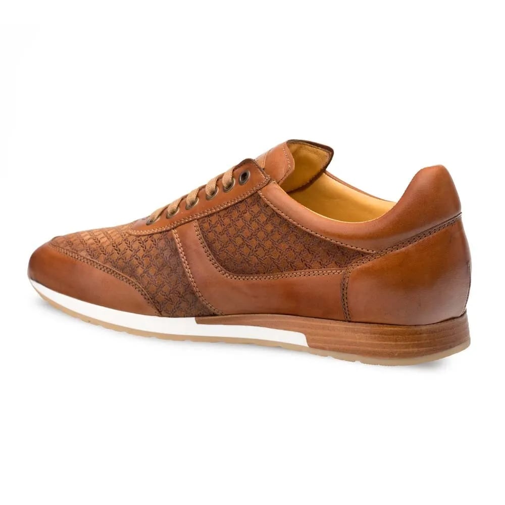 Mezlan Maxim Tan Calfskin & Suede MenŸ??s Sneakers