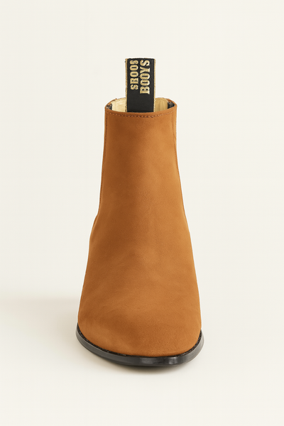 Camel Los Altos Boots Men's Charro Botin Short Ankle Suede Boots