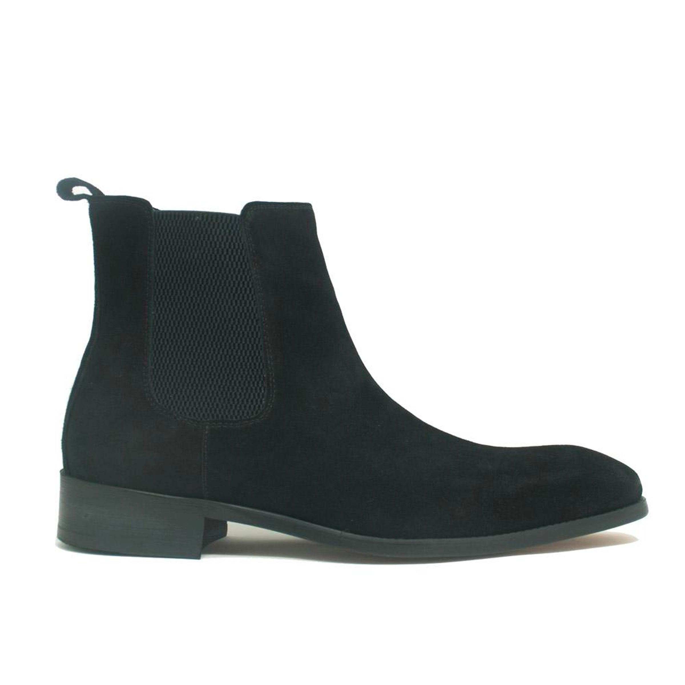Carrucci Leather Suede Chelsea High Boots