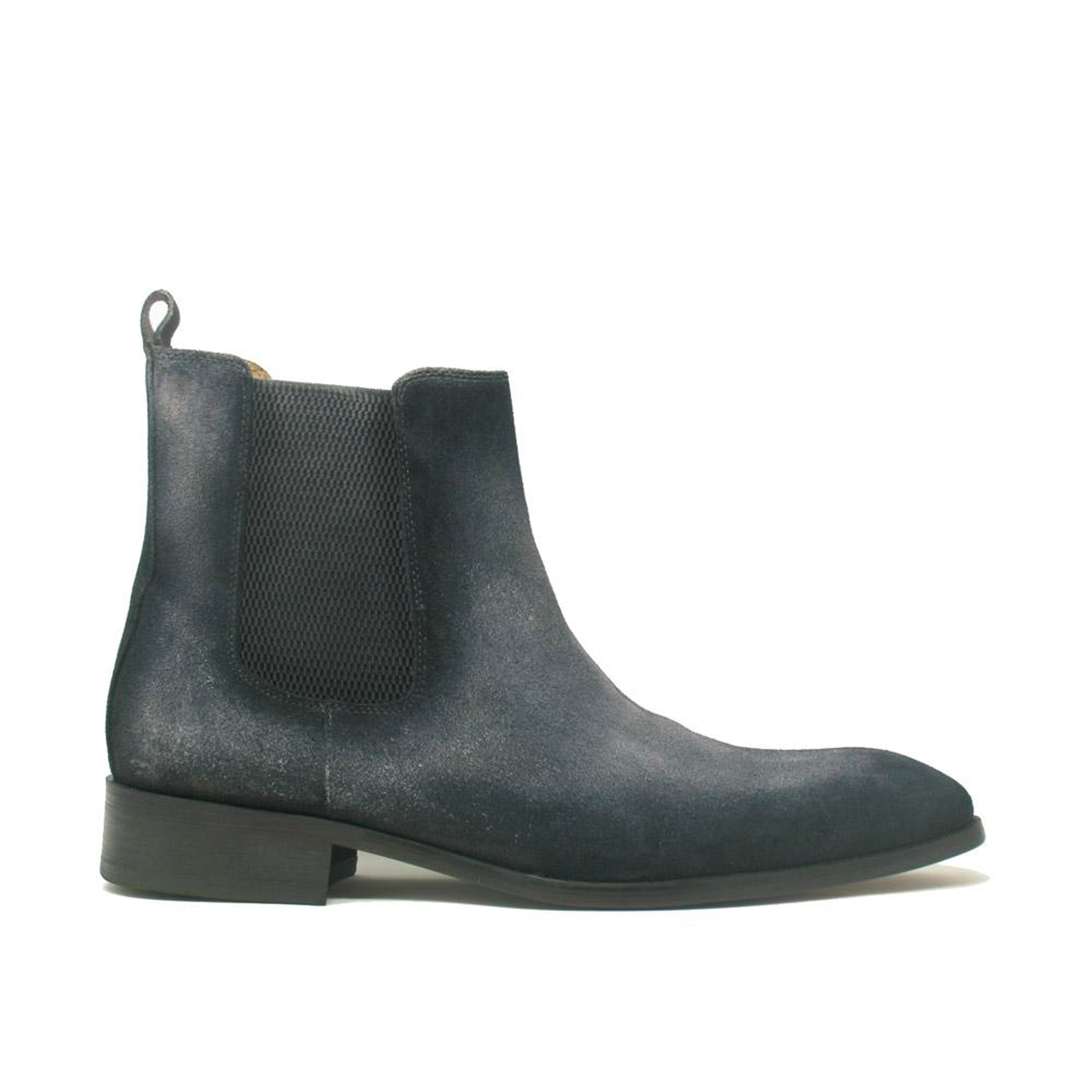 Carrucci Leather Suede Chelsea High Boots