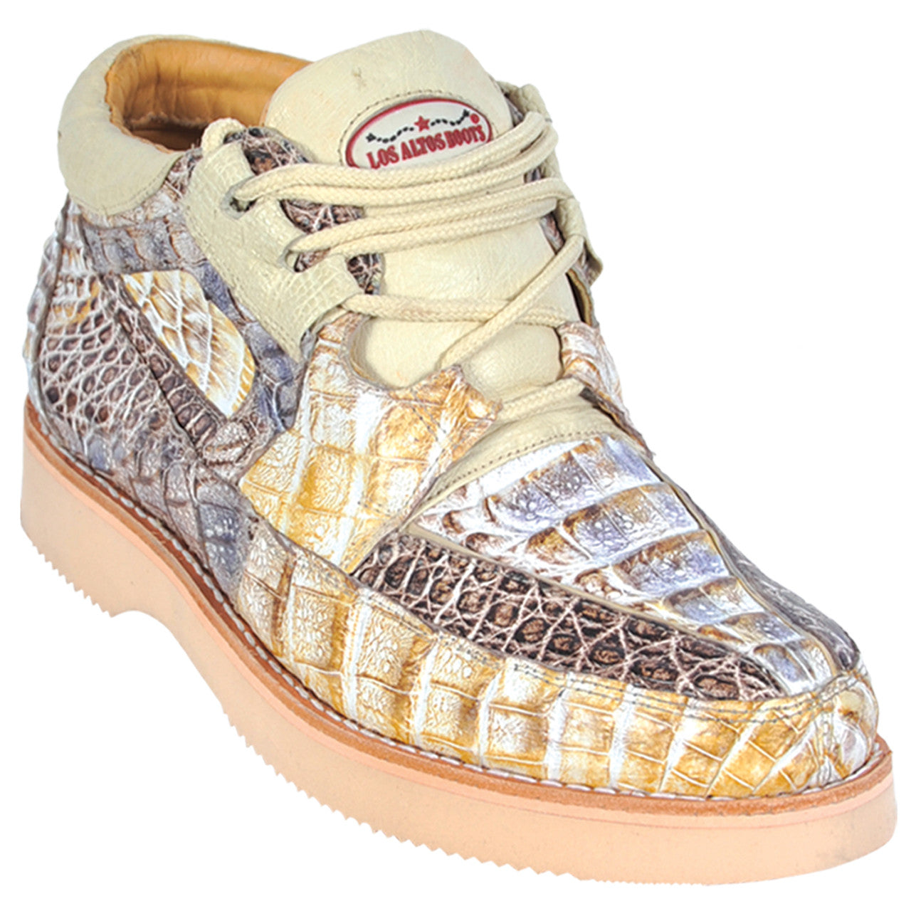 Los Altos Crocodile Shoes - Natural Genuine All-Over