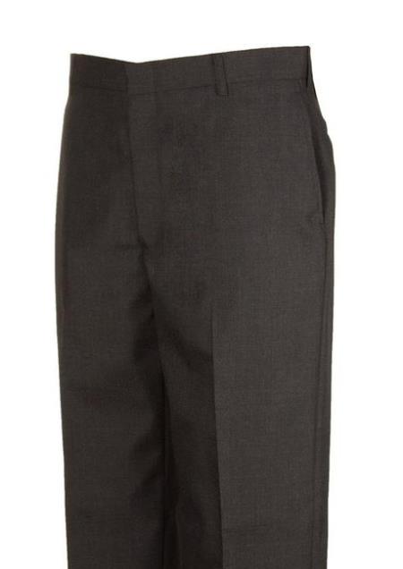 Charcoal Dress Pants unhemmed unfinished bottom