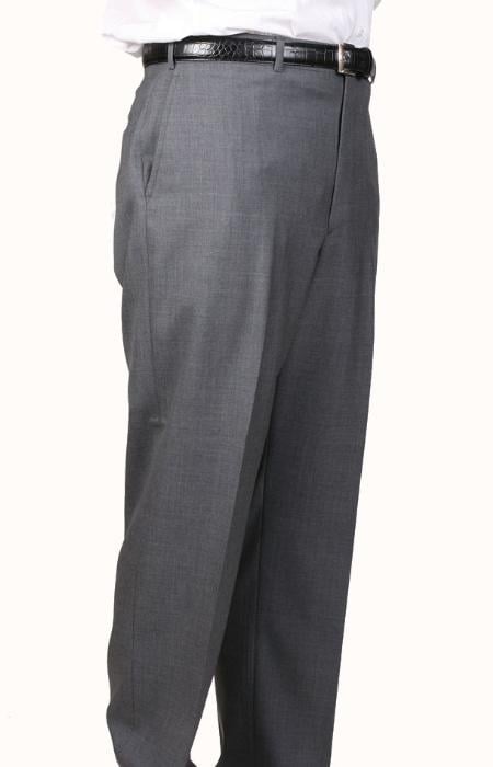 Mens Pleated Dress Pants Medium Charcoal Somerset Pleated Trouser unhemmed unfinished bottom