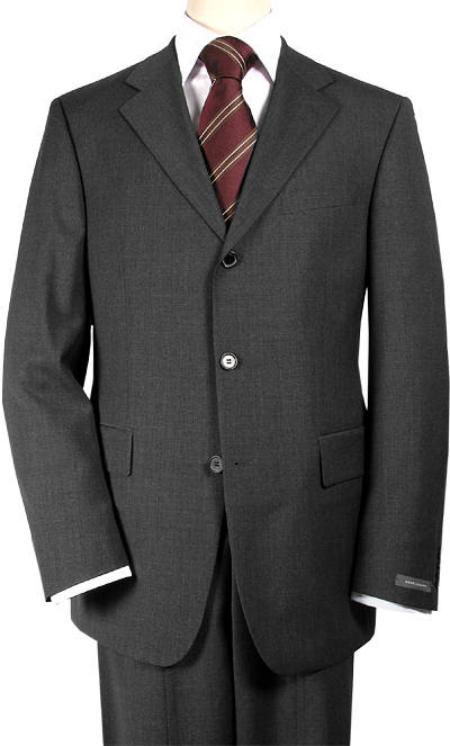 Heather Gray  Available in 2 or Three ~ 3 Buttons Style Regular Classic Cut Affordable Cheap Priced Men's Dress Suit For Sale main image 0
